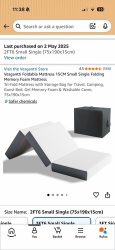 Tri fold memory - tri-fold, foam