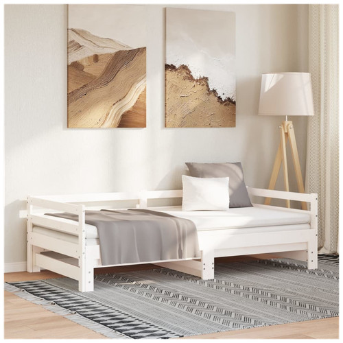Day bed solid pinewood - solid, white